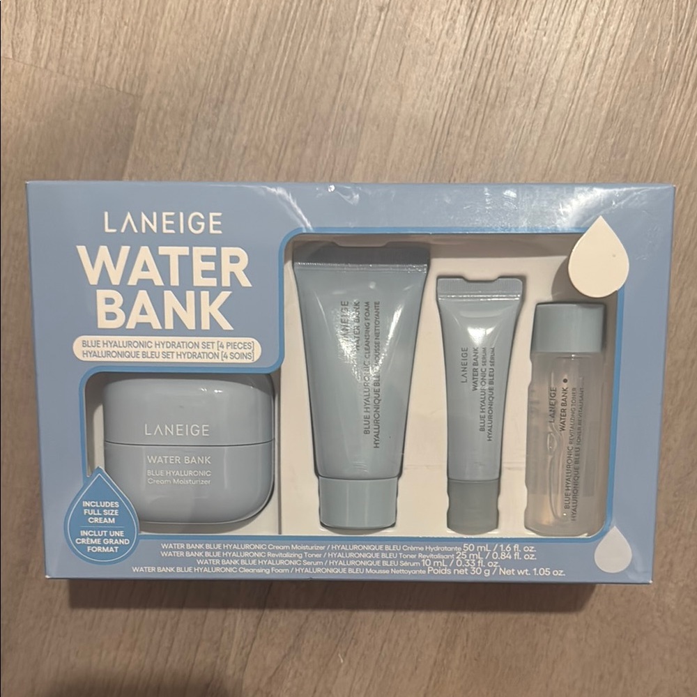LANEIGE Blue Moisturizer & Body Oil Set